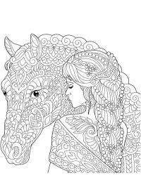 chica con caballo