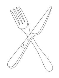Cuchillo y tenedor