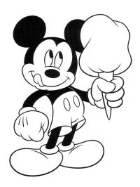 Mickey Mouse come helado