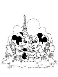 Minnie y Mickey en París