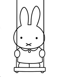Miffy en el columpio