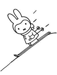 Miffy en los deportes de invierno