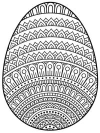 Mandala de huevos de Pascua