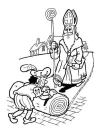 Piet extiende la alfombra para San Nicolás