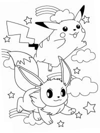 Pikachu y Eevee