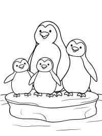 Familia de pingüinos