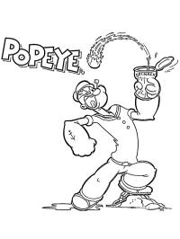 Popeye come espinacas