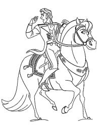 El príncipe Hans a caballo