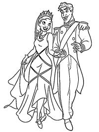 La princesa Tiana y el príncipe Naveen