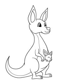 Lindo canguro con bebé
