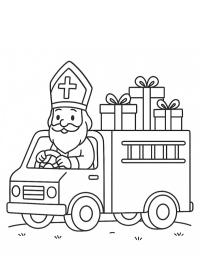 Sinterklaas reparte regalos