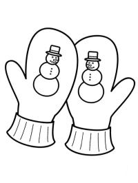 Guantes de muñeco de nieve