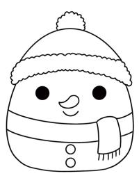 Muñeco de nieve Squishmallows