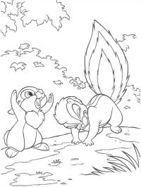 Thumper y la flor de la mofeta