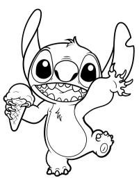 Stitch se come un cono de helado