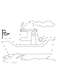 Dibujar un barco de vapor