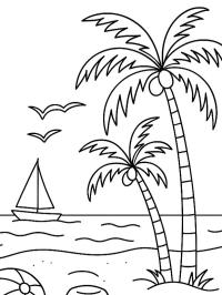 Playa con palmeras