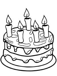 Tarta con velas
