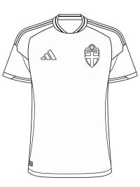 Camiseta de fútbol de Suecia