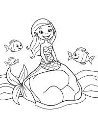 Sirena con pez