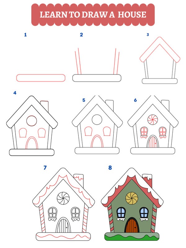 Como dibujar una casa