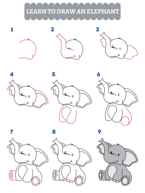 Como dibujar un elefante