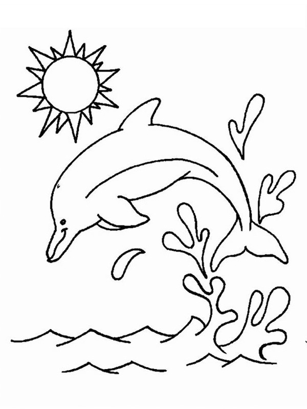Dibujo de Delfín para Colorear