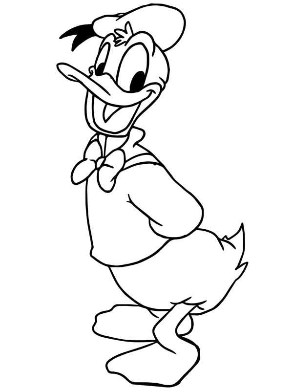 Dibujo de Pato Donald para Colorear
