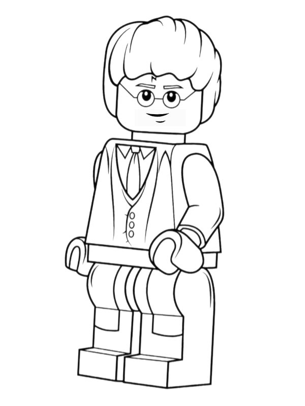Dibujo de Lego Harry Potter para Colorear Dibujo de Lego Harry Potter para Colorear