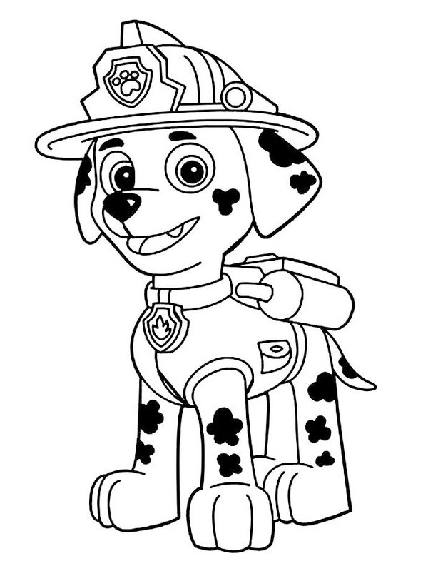 Dibujo de Marshall (La Patrulla Canina) para Colorear
