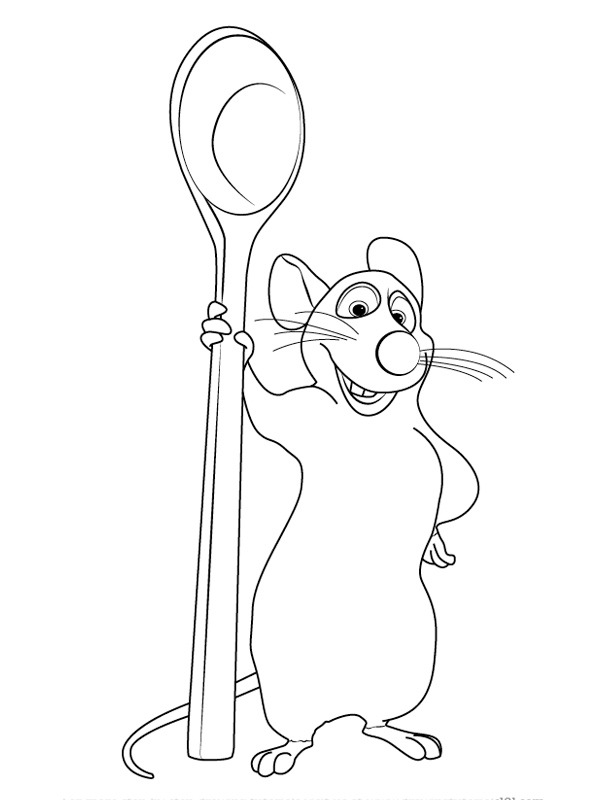 Dibujo de Remy (Ratatouille) para Colorear