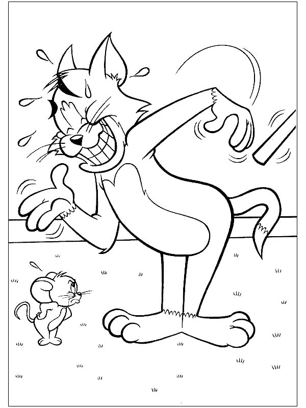 Dibujo de Tom y Jerry para Colorear
