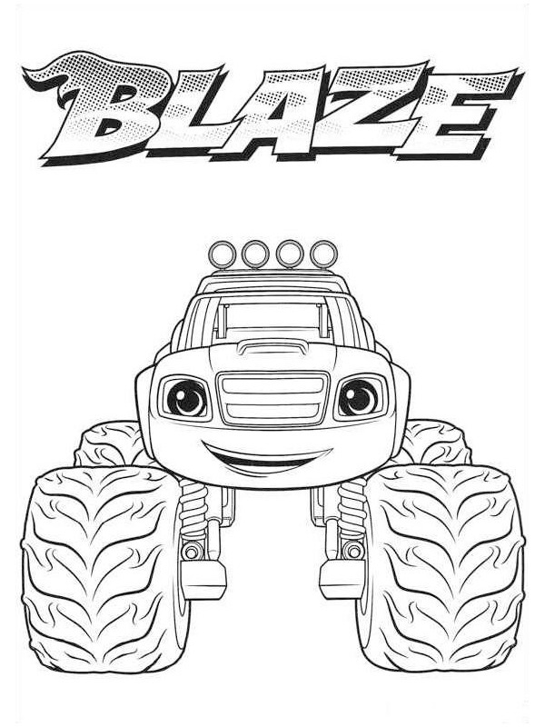 Dibujo de Blaze (Blaze y los Monster Machines) para Colorear