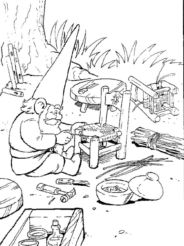 Dibujo de David el Gnomo para Colorear Dibujo de David el Gnomo para Colorear