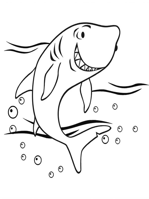 Dibujo de Tiburón para Colorear