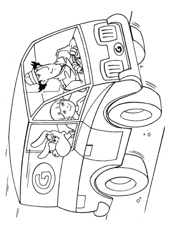 Dibujo de inspector gadget para Colorear Dibujo de inspector gadget para Colorear