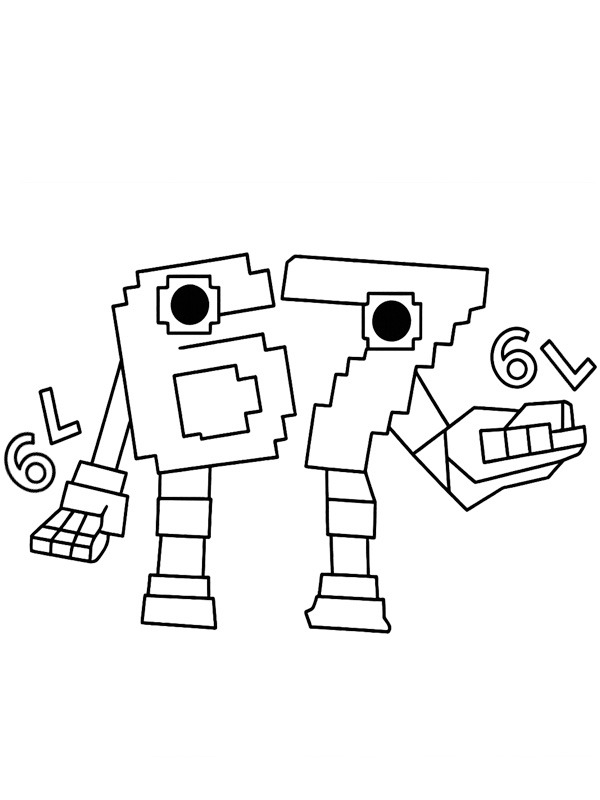 Dibujo de 67 Steal a Brainrot (Roblox) para Colorear Dibujo de 67 Steal a Brainrot (Roblox) para Colorear