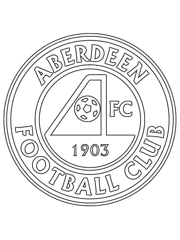 Dibujo de Aberdeen Football Club para Colorear