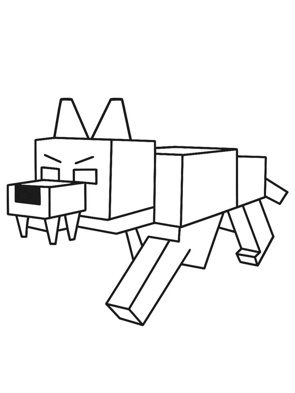Dibujo de Alpha Wolf para Colorear Dibujo de Alpha Wolf para Colorear