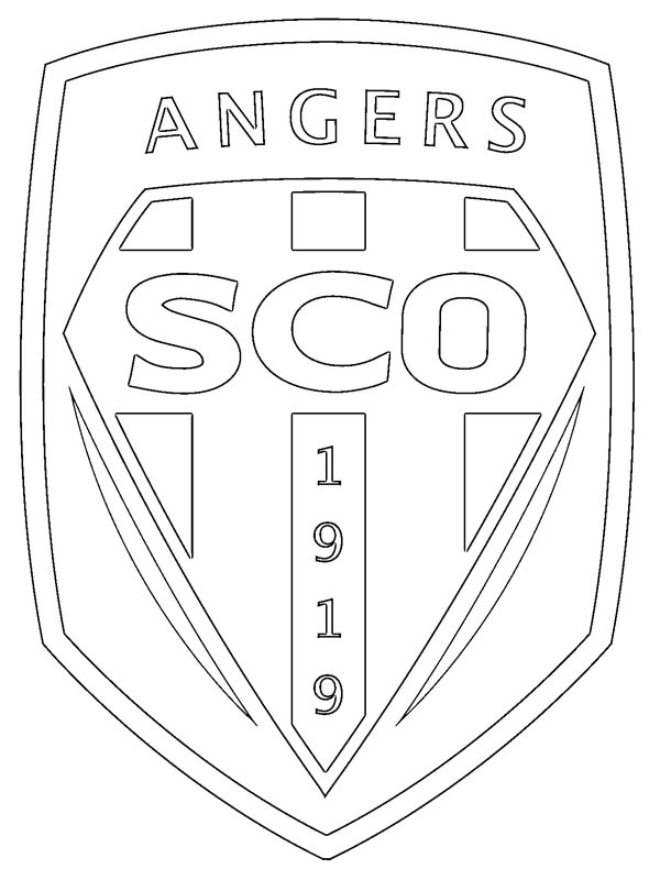 Dibujo de Angers SCO para Colorear
