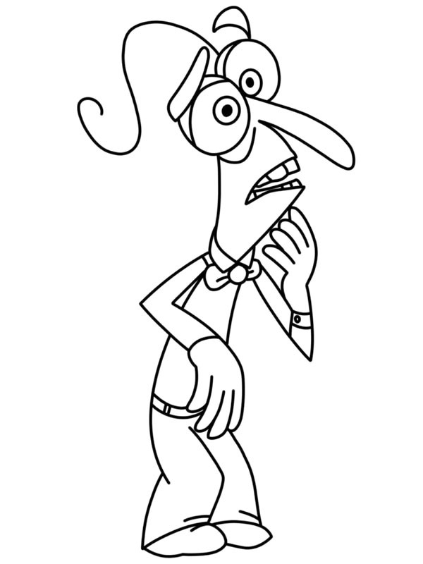 Dibujo de Temor (Del revés) para Colorear Dibujo de Temor (Del revés) para Colorear