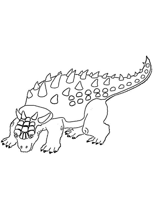 Dibujo de Anquilosaurio para Colorear
