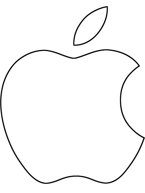 Dibujo de Logo de Apple para Colorear