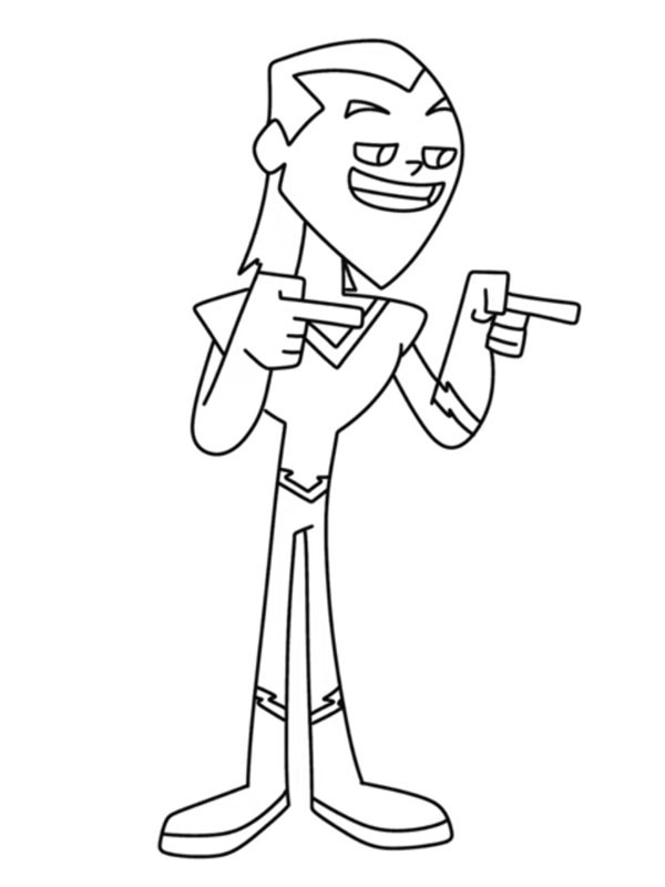 Dibujo de Aqualad Teen Titans Go! para Colorear Dibujo de Aqualad Teen Titans Go! para Colorear