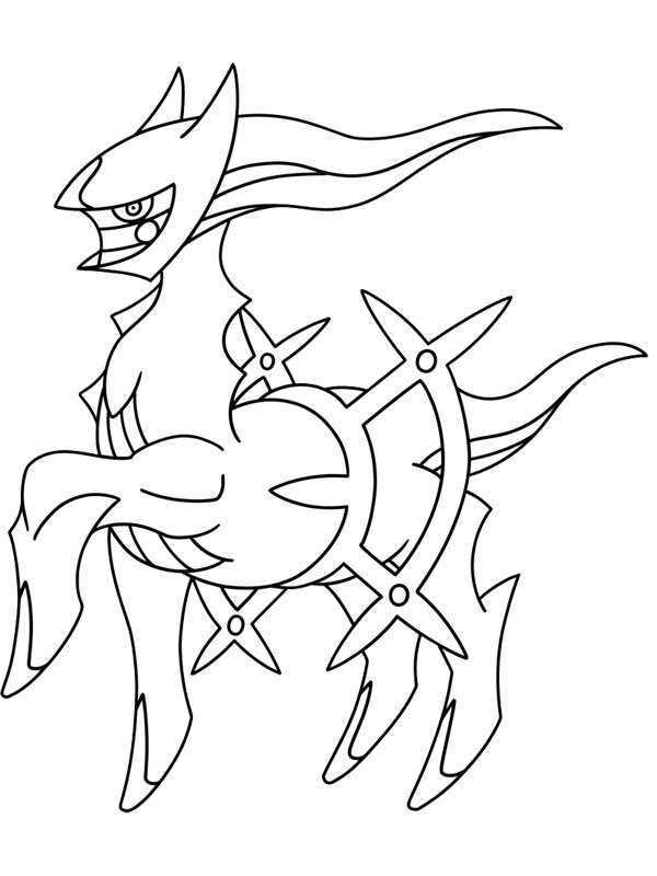 Dibujo de Arceus (Pokemon) para Colorear Dibujo de Arceus (Pokemon) para Colorear