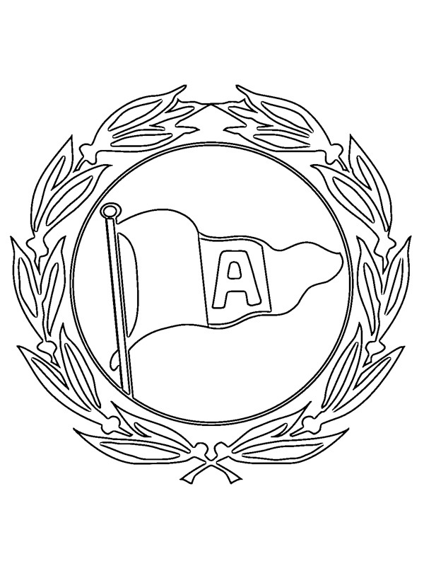 Dibujo de Arminia Bielefeld para Colorear Dibujo de Arminia Bielefeld para Colorear