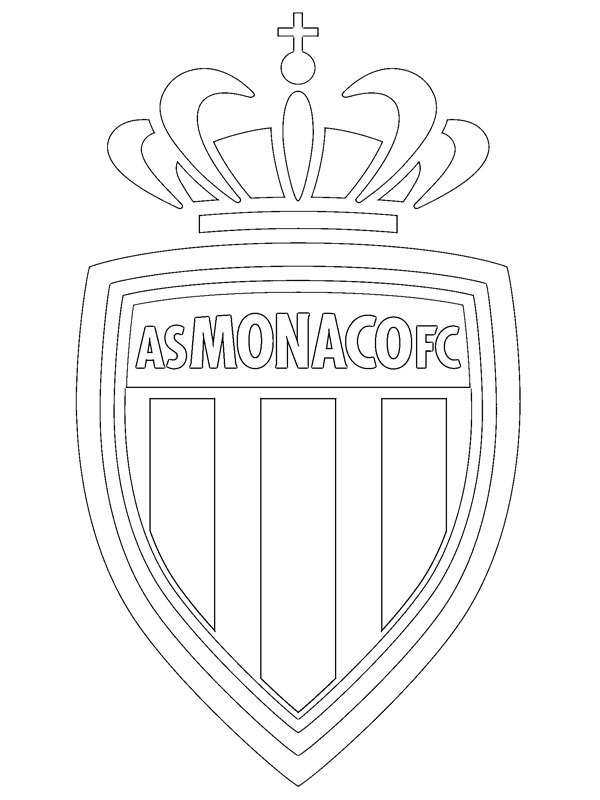 Dibujo de AS Mónaco FC para Colorear