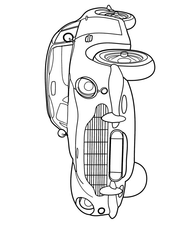 Dibujo de Aston Martin DB5 para Colorear Dibujo de Aston Martin DB5 para Colorear