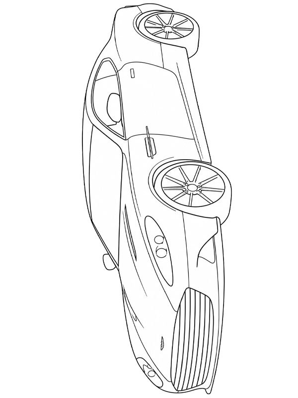 Dibujo de Aston Martin Vanquish para Colorear Dibujo de Aston Martin Vanquish para Colorear