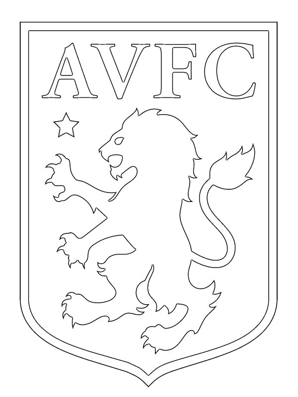 Dibujo de Aston Villa Football Club para Colorear